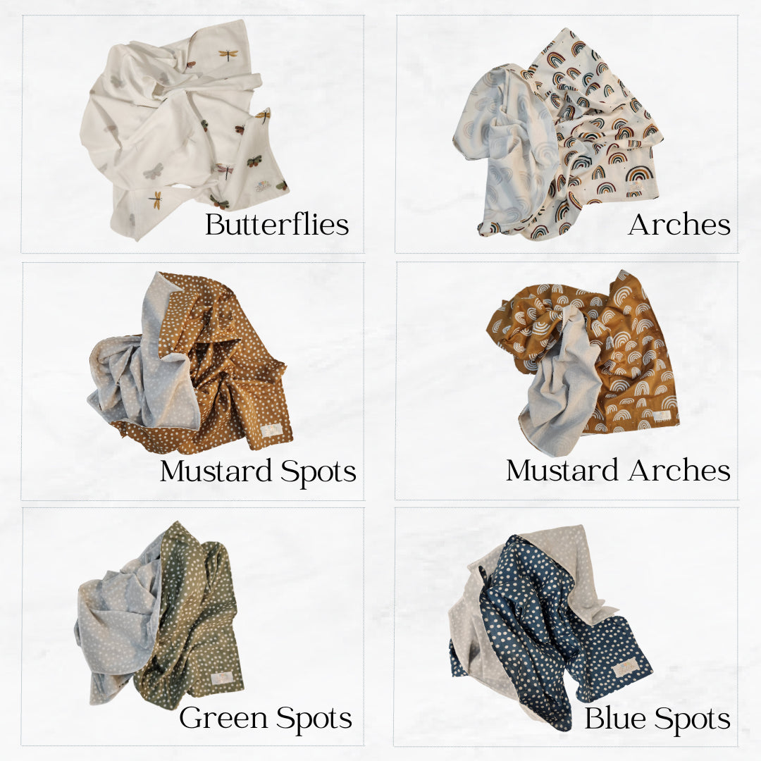 Lined Double Cloth Wrap and Bib Set